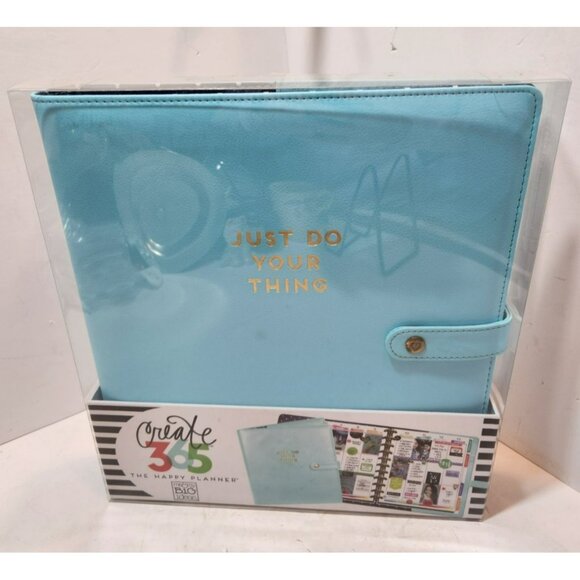 Me & My Big Ideas Deluxe Happy Planner BIg Blue Cover Just Do Your Thing - Picture 1 of 5